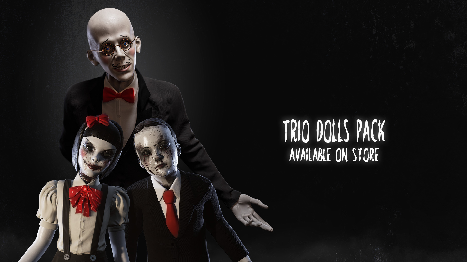 Trio Dolls Pack - Rigged and Animated Low-poly 3D model_47