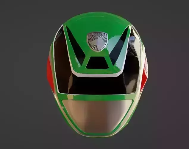 Power Rangers SPD Green Ranger Deka Green Helmet 3D print model