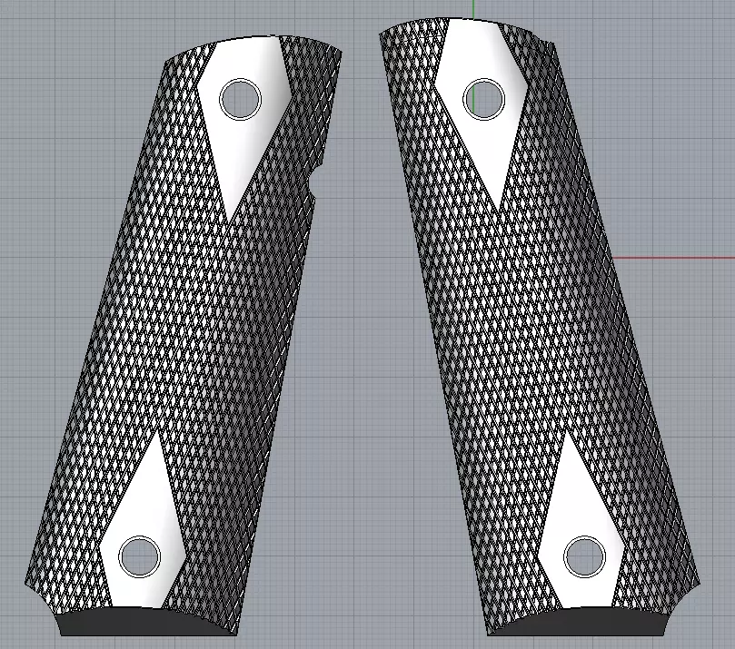 1911 original grips 3D print model