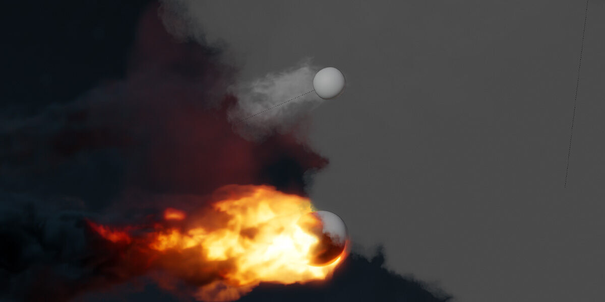 Animated Vdb Fire Trail - 400 Frames - Fade In 3D model_4