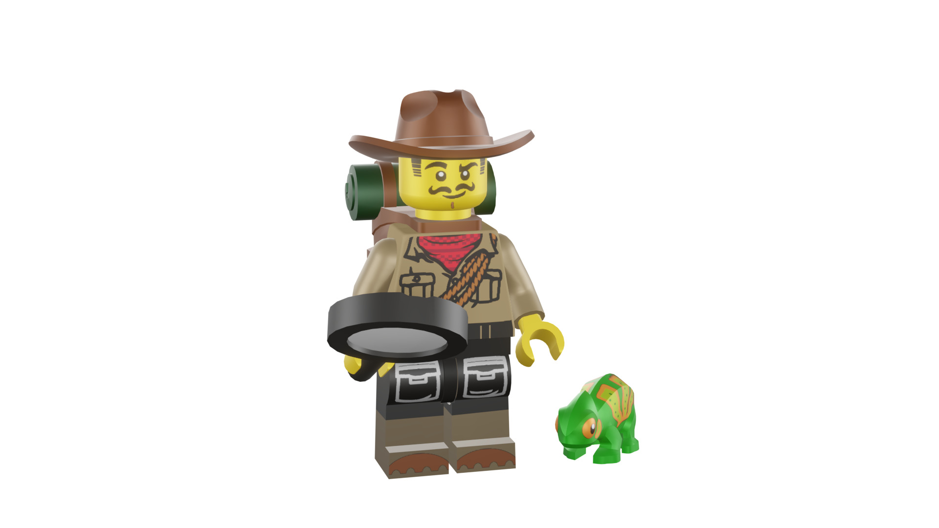 3D print minifigure - 71025-7 Jungle Explorer 3D print model_12