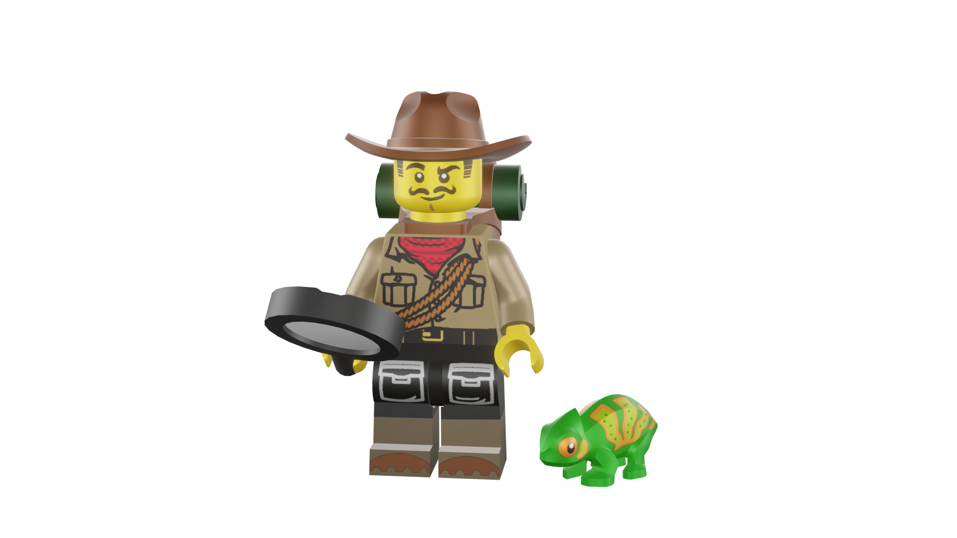 3D print minifigure - 71025-7 Jungle Explorer 3D print model_49