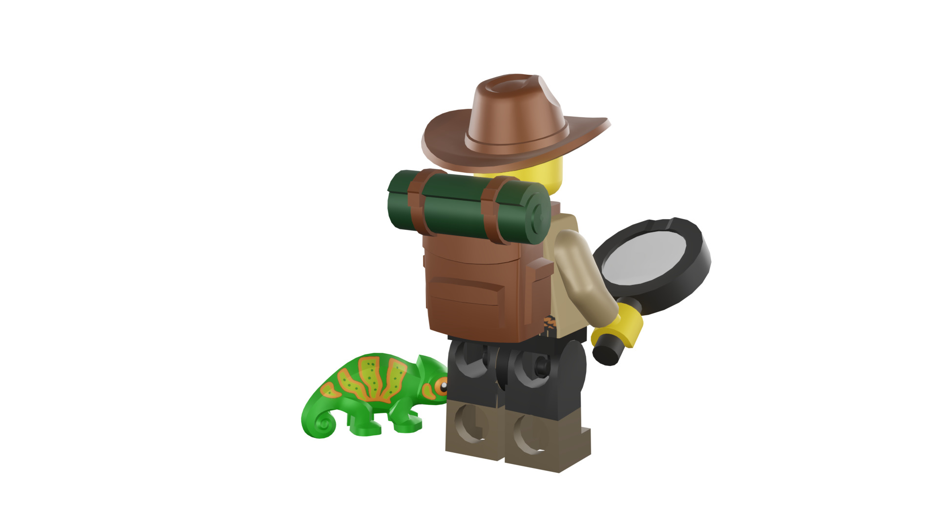 3D print minifigure - 71025-7 Jungle Explorer 3D print model_26