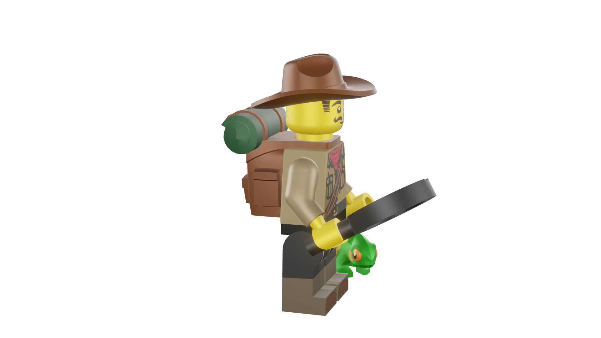 3D print minifigure - 71025-7 Jungle Explorer 3D print model_2