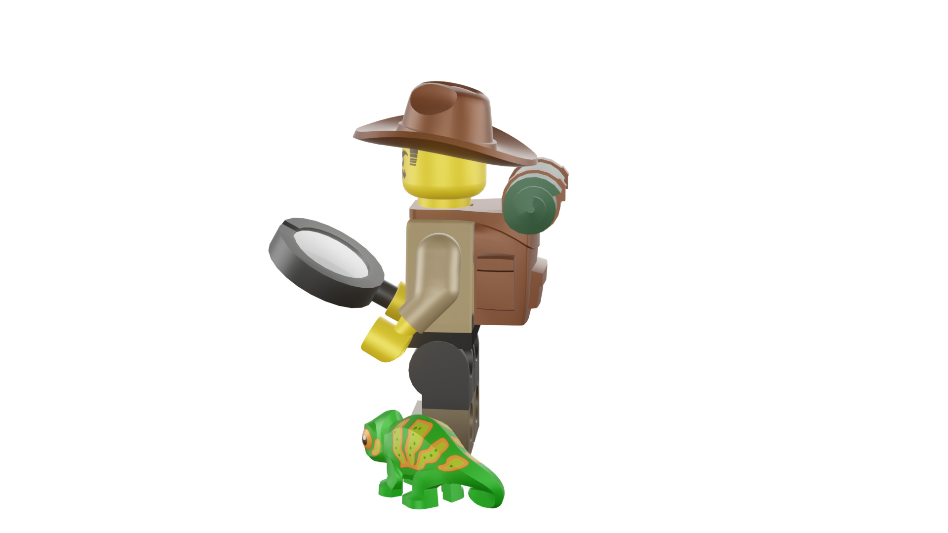 3D print minifigure - 71025-7 Jungle Explorer 3D print model_40