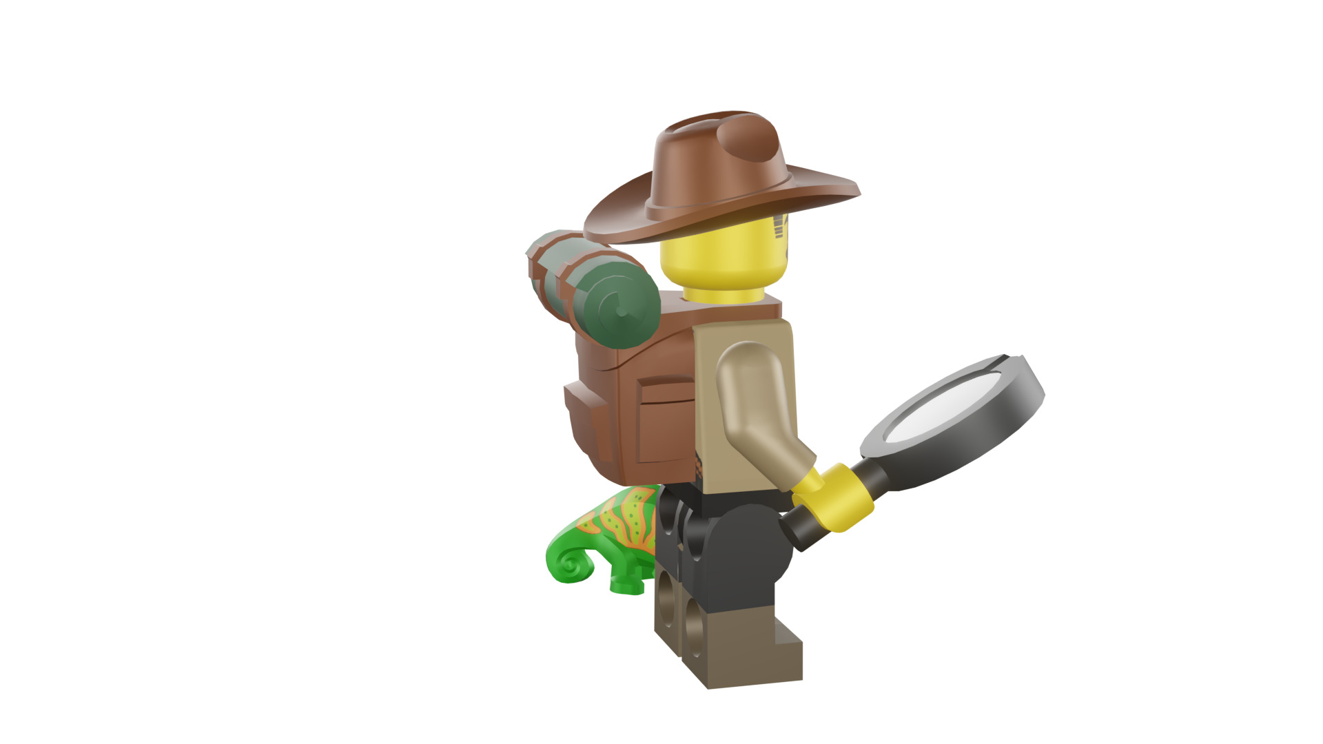 3D print minifigure - 71025-7 Jungle Explorer 3D print model_21