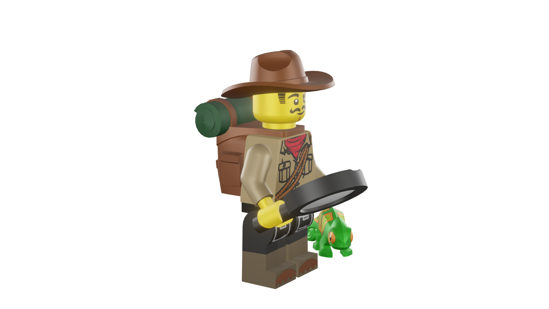 3D print minifigure - 71025-7 Jungle Explorer 3D print model_16