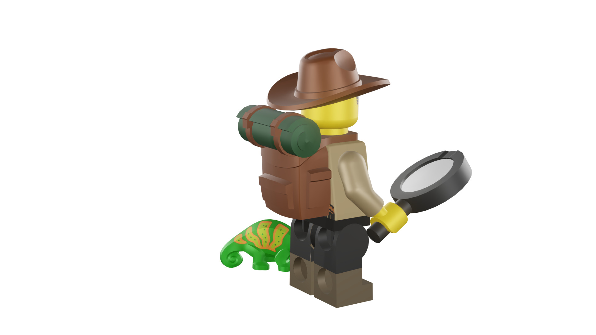 3D print minifigure - 71025-7 Jungle Explorer 3D print model_23