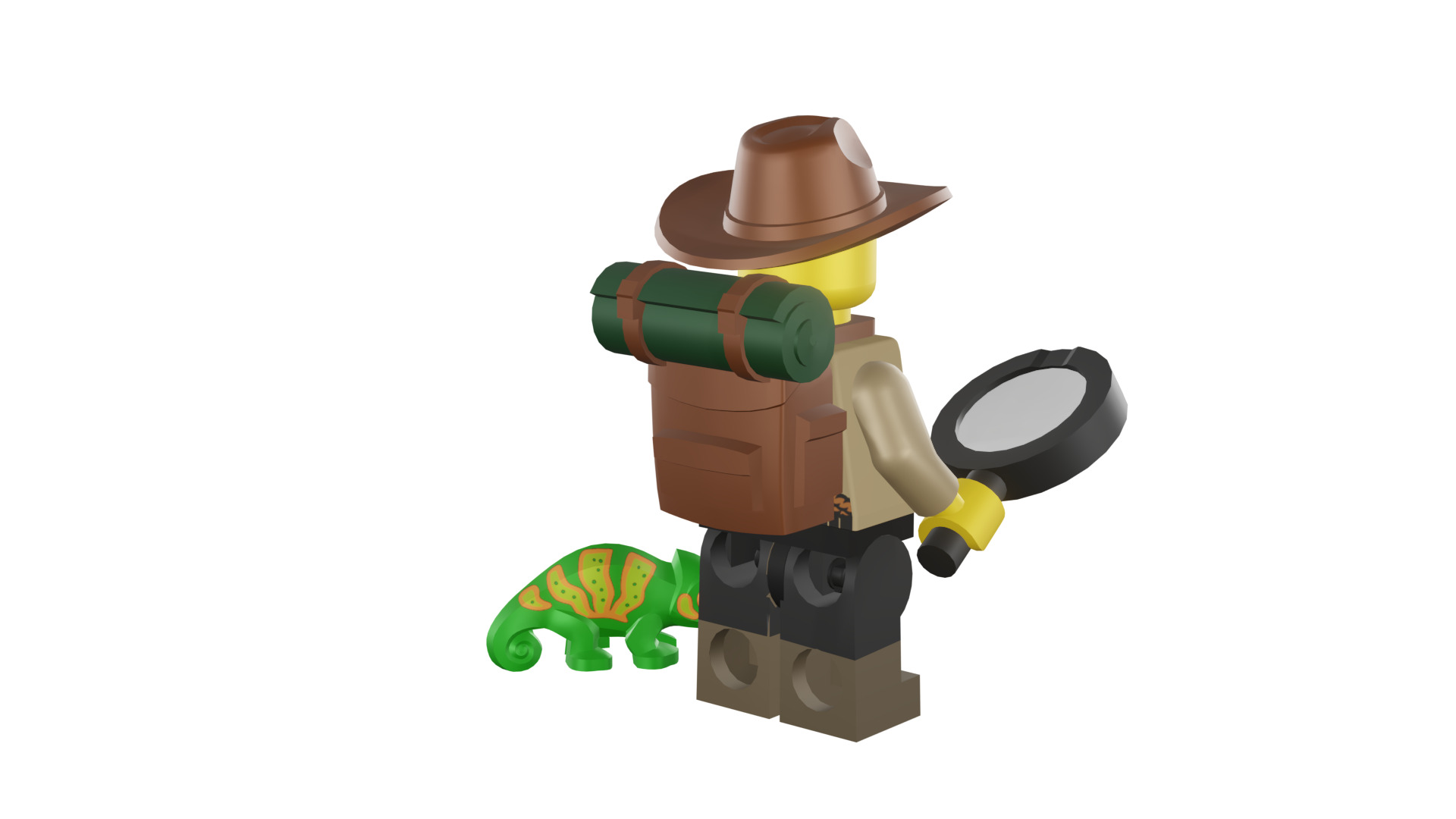 3D print minifigure - 71025-7 Jungle Explorer 3D print model_25