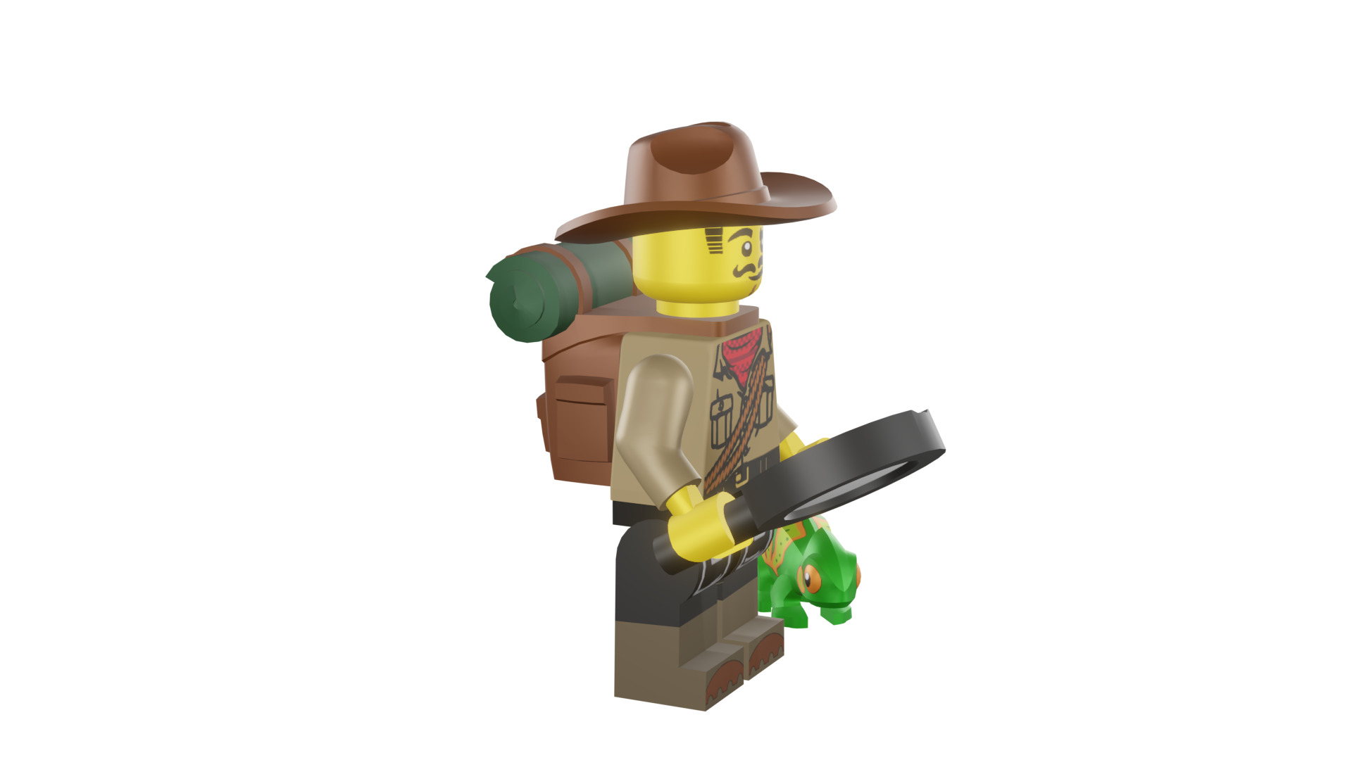 3D print minifigure - 71025-7 Jungle Explorer 3D print model_17