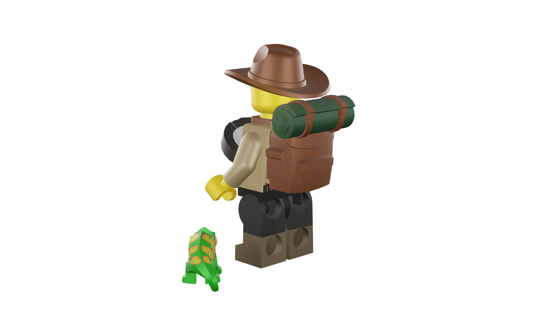 3D print minifigure - 71025-7 Jungle Explorer 3D print model_35