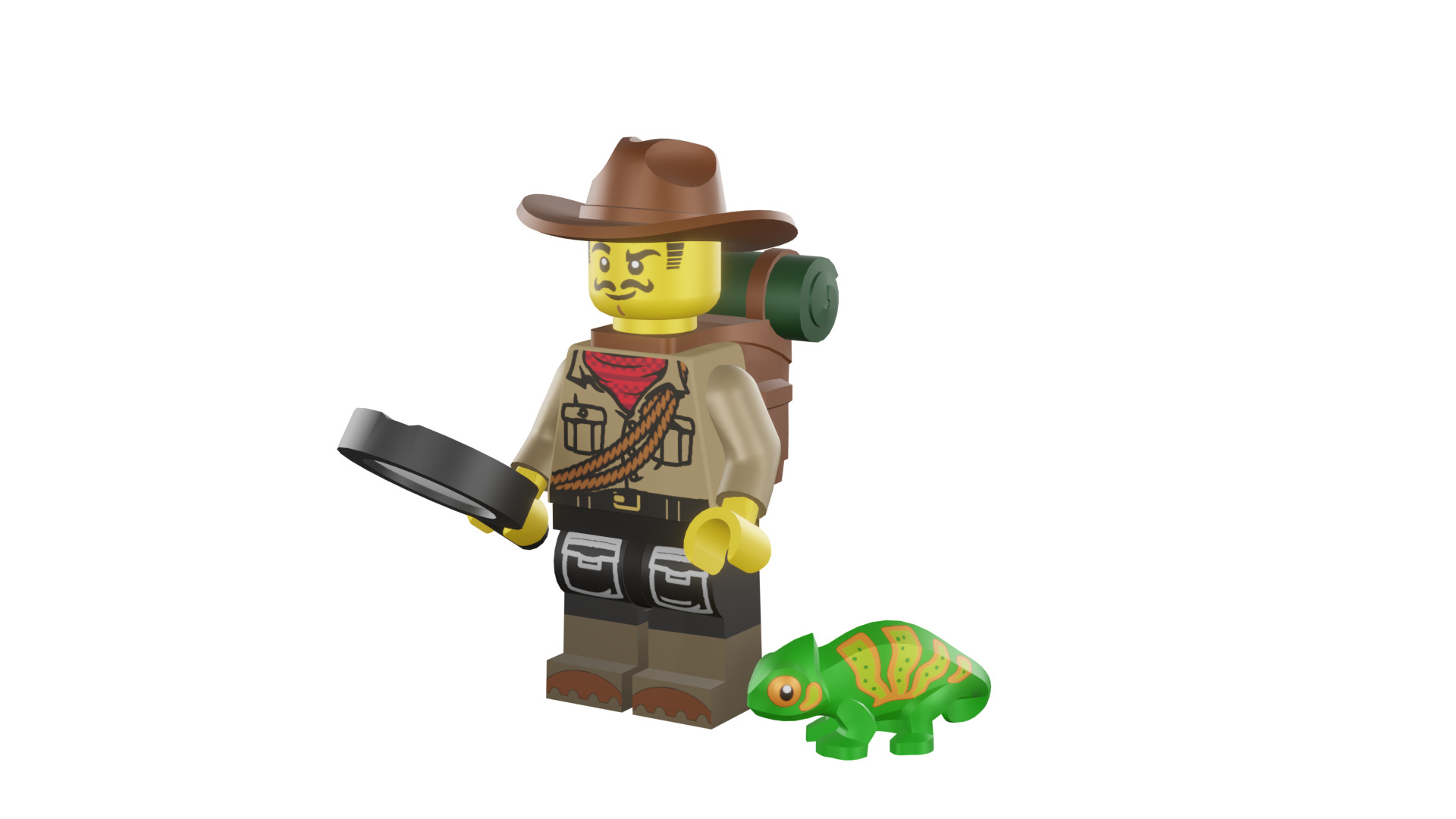 3D print minifigure - 71025-7 Jungle Explorer 3D print model_47