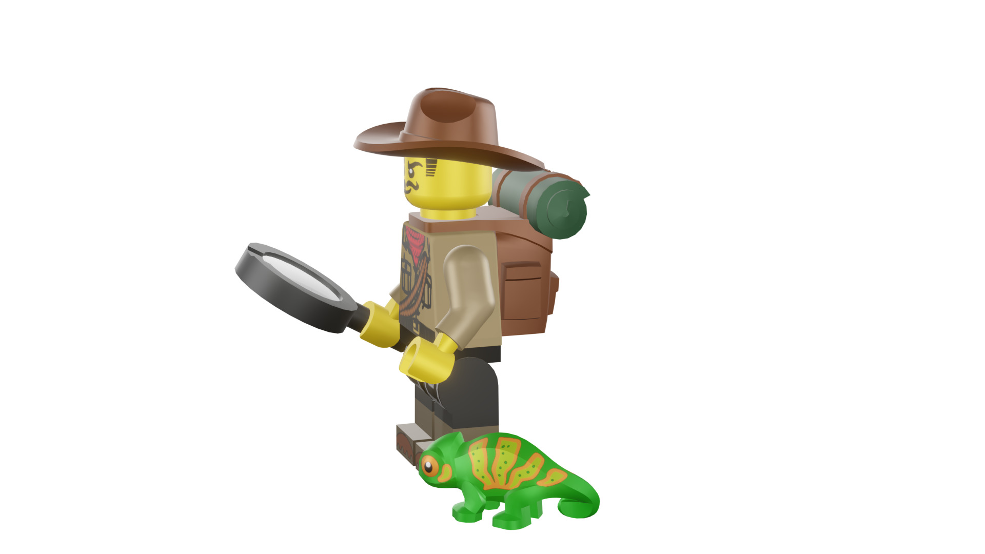 3D print minifigure - 71025-7 Jungle Explorer 3D print model_43