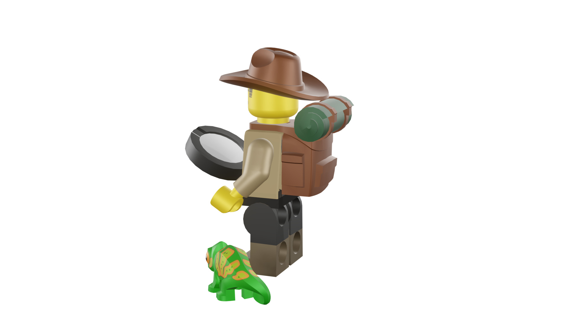 3D print minifigure - 71025-7 Jungle Explorer 3D print model_38