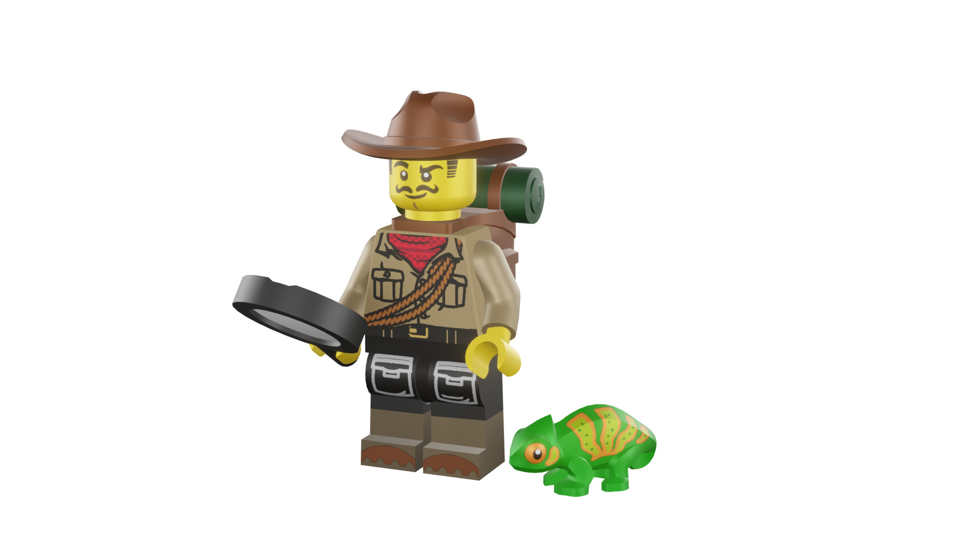 3D print minifigure - 71025-7 Jungle Explorer 3D print model_48
