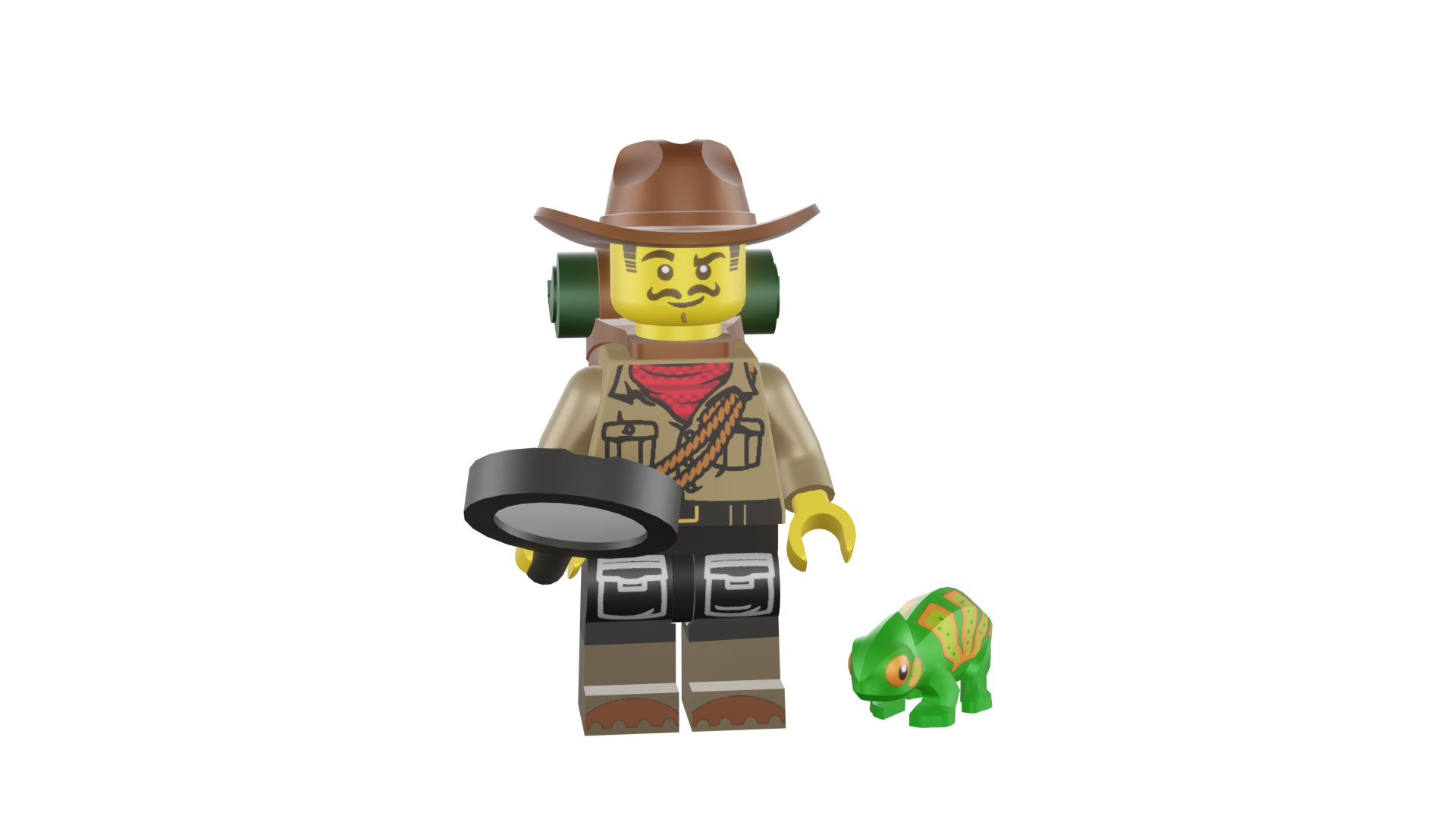 3D print minifigure - 71025-7 Jungle Explorer 3D print model_11