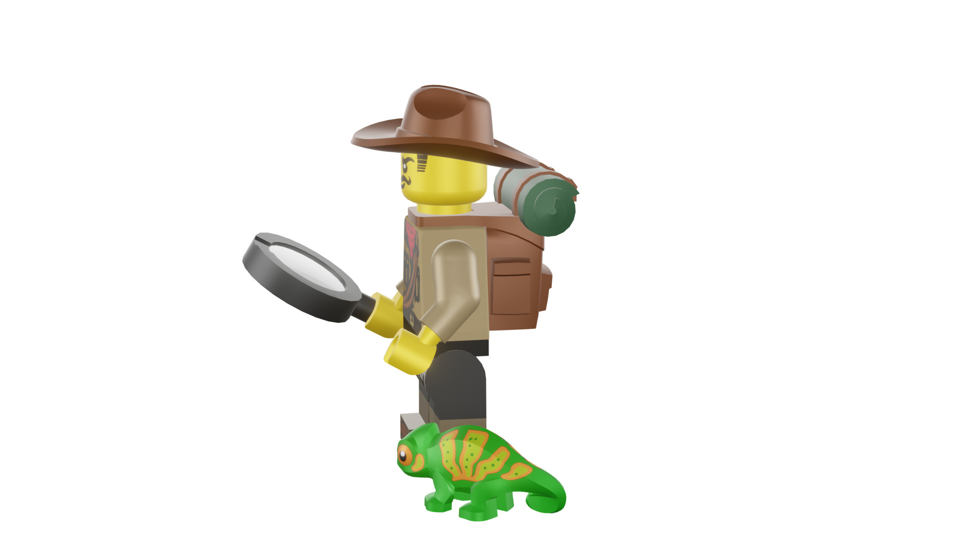 3D print minifigure - 71025-7 Jungle Explorer 3D print model_42