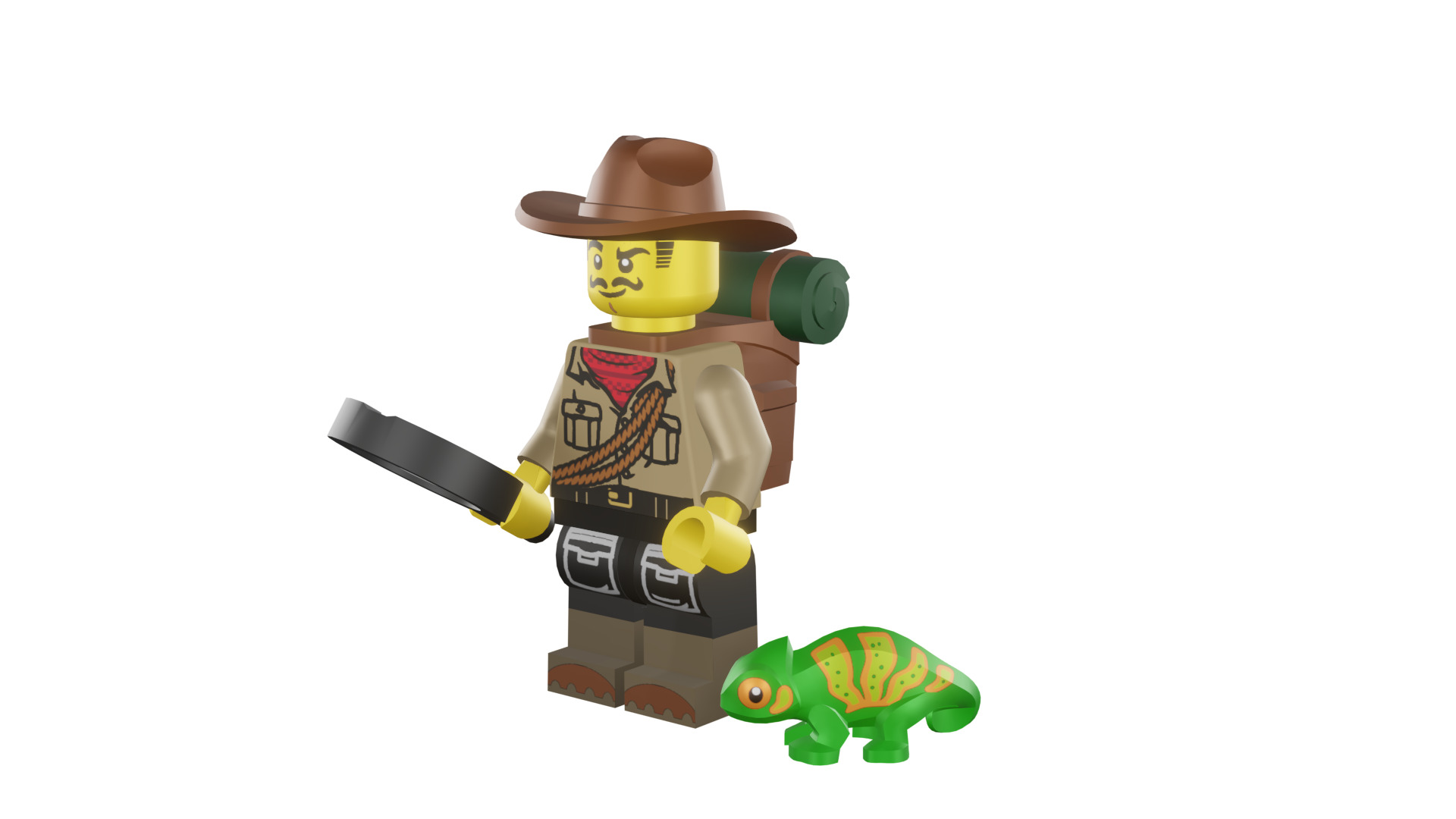 3D print minifigure - 71025-7 Jungle Explorer 3D print model_46