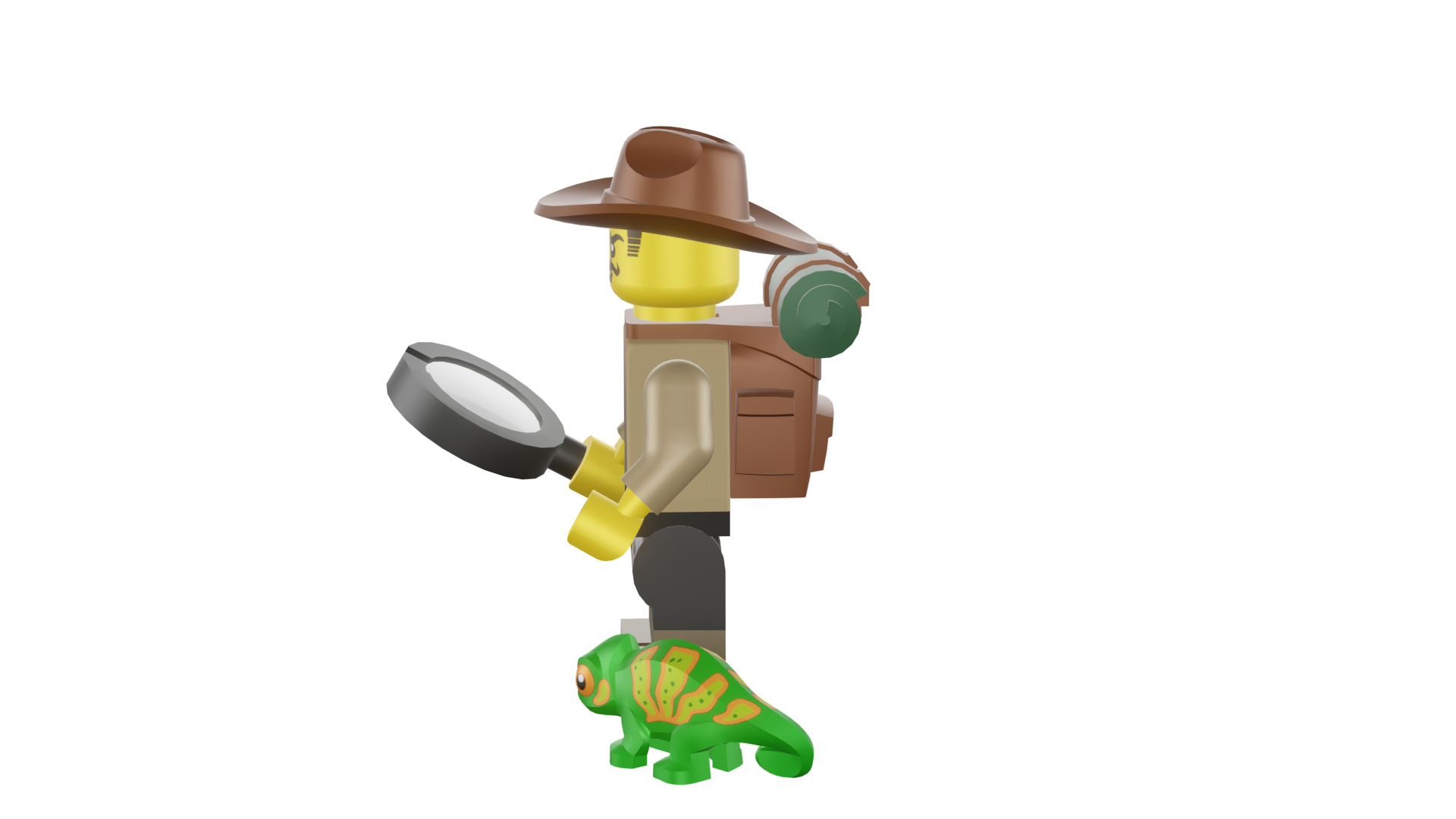 3D print minifigure - 71025-7 Jungle Explorer 3D print model_41