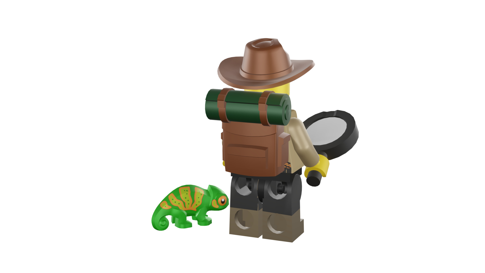 3D print minifigure - 71025-7 Jungle Explorer 3D print model_27