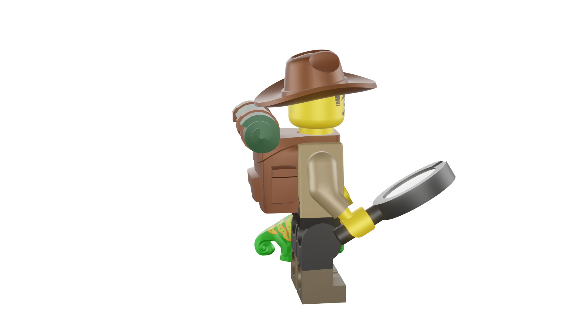 3D print minifigure - 71025-7 Jungle Explorer 3D print model_20