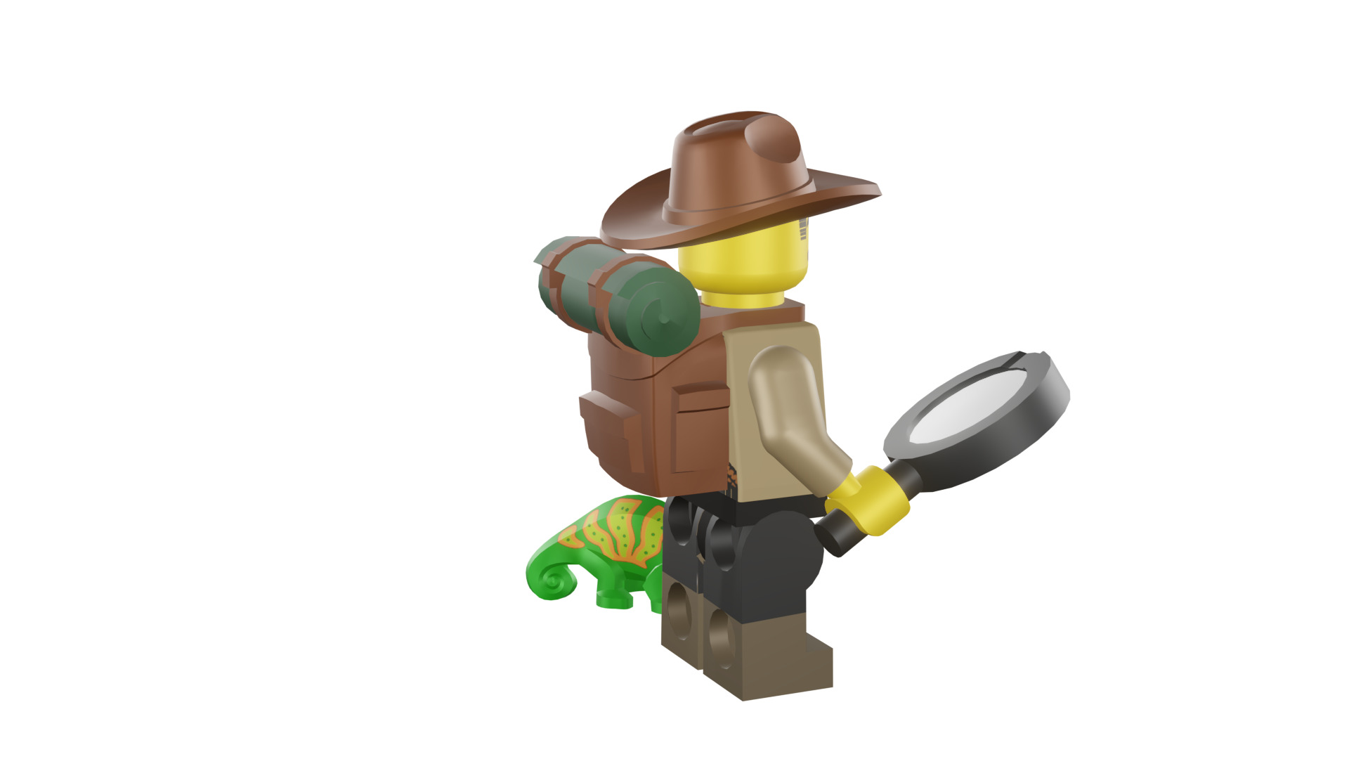3D print minifigure - 71025-7 Jungle Explorer 3D print model_22