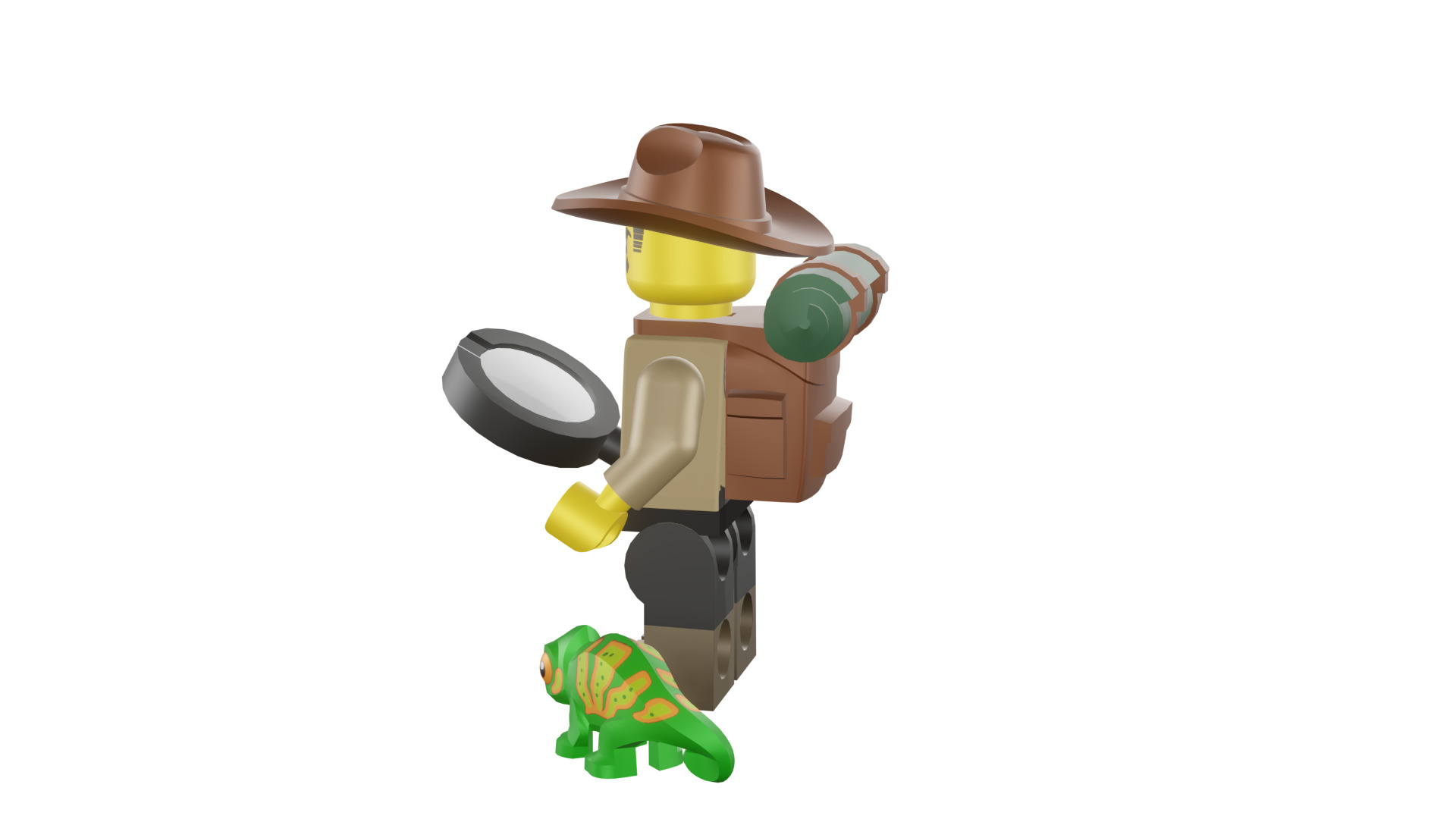 3D print minifigure - 71025-7 Jungle Explorer 3D print model_39