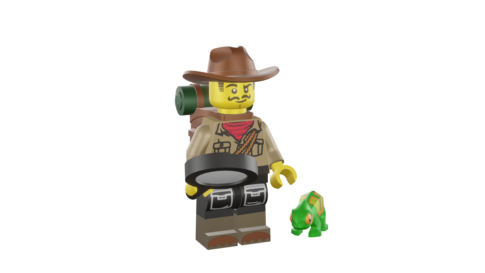 3D print minifigure - 71025-7 Jungle Explorer 3D print model_1