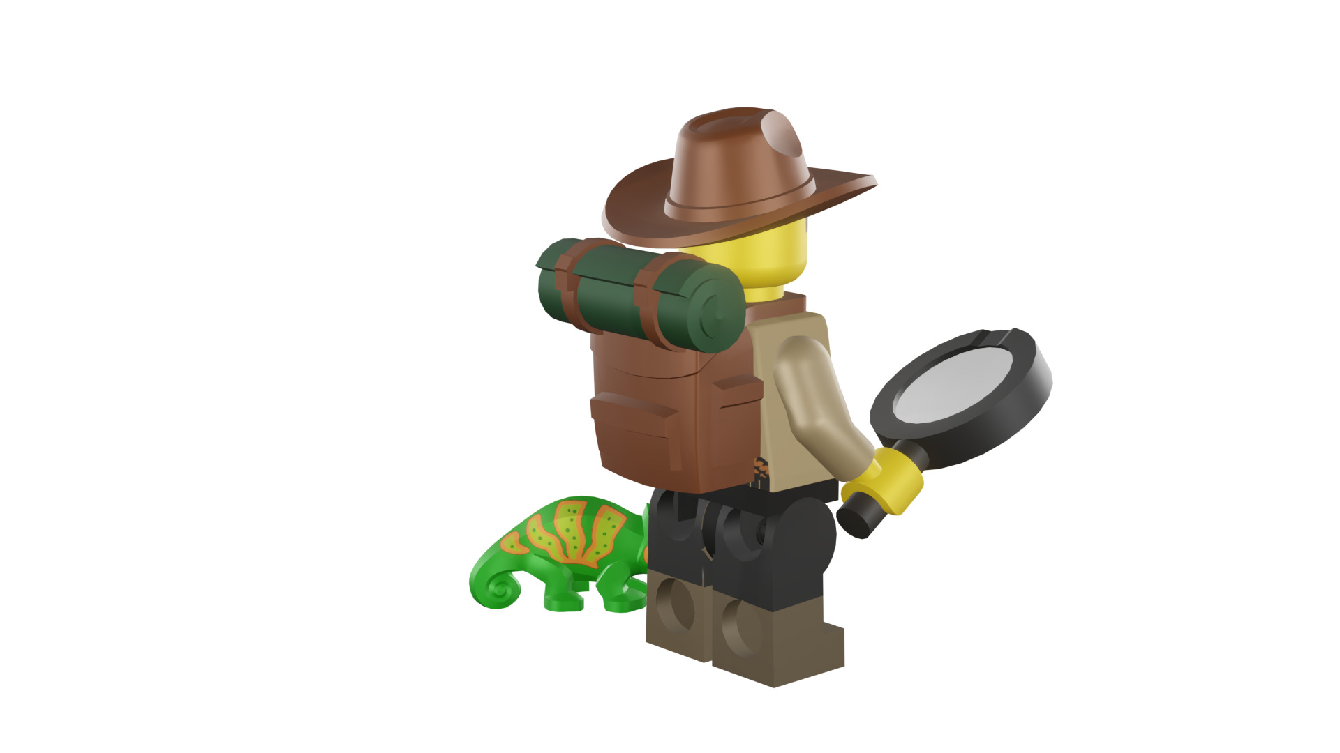 3D print minifigure - 71025-7 Jungle Explorer 3D print model_24