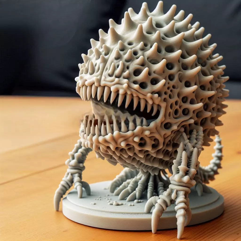Tyranid Monster Egg Incense Holder 3D print model_0