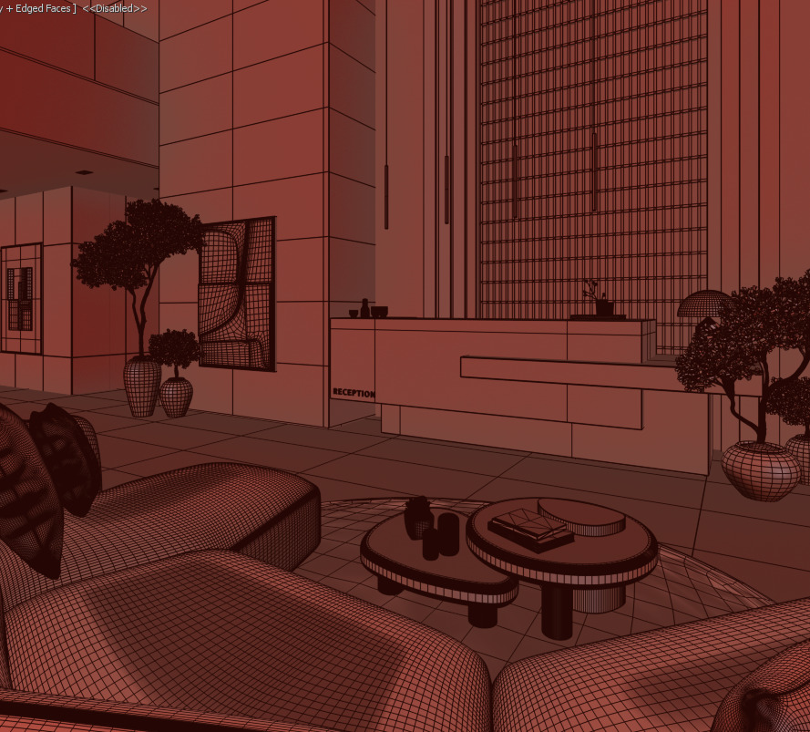 Premium Reception Scene 3D model 3D model_4