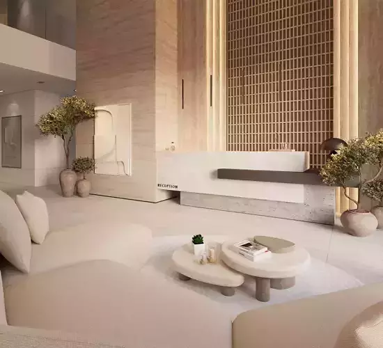 Premium Reception Scene 3D model 3D model