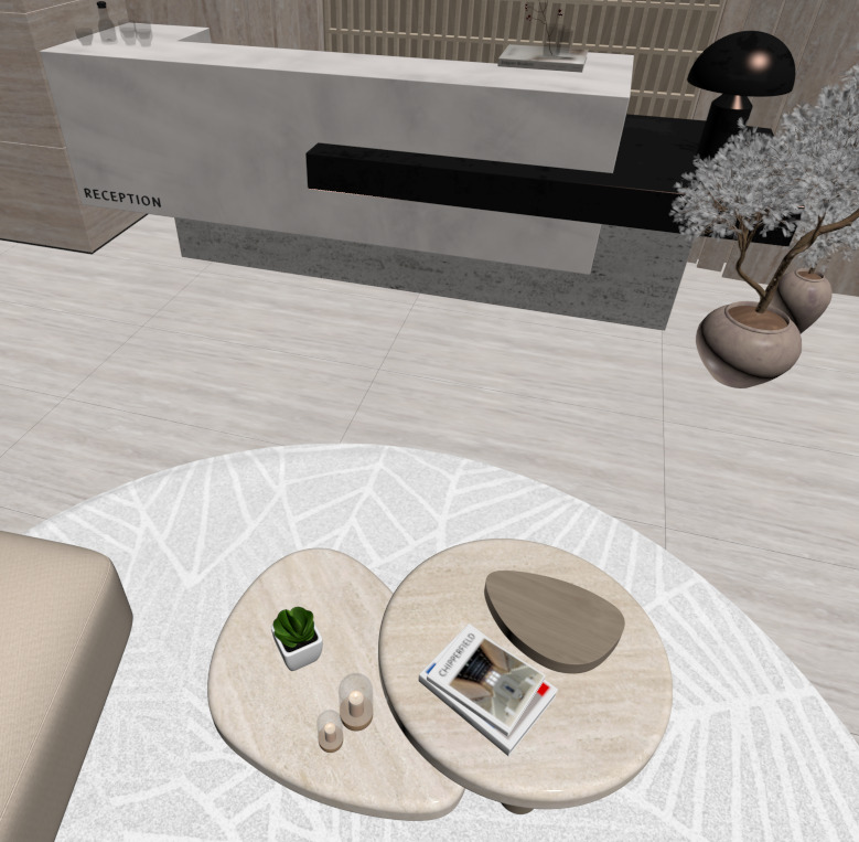 Premium Reception Scene 3D model 3D model_3