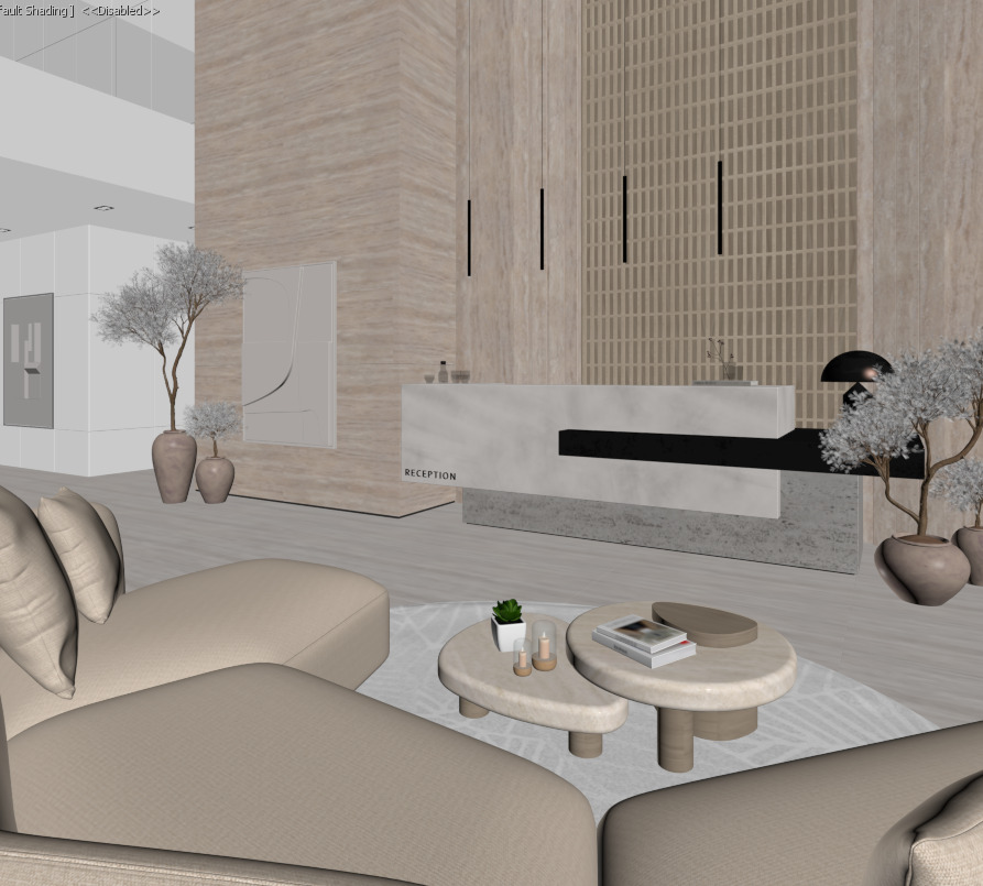 Premium Reception Scene 3D model 3D model_1