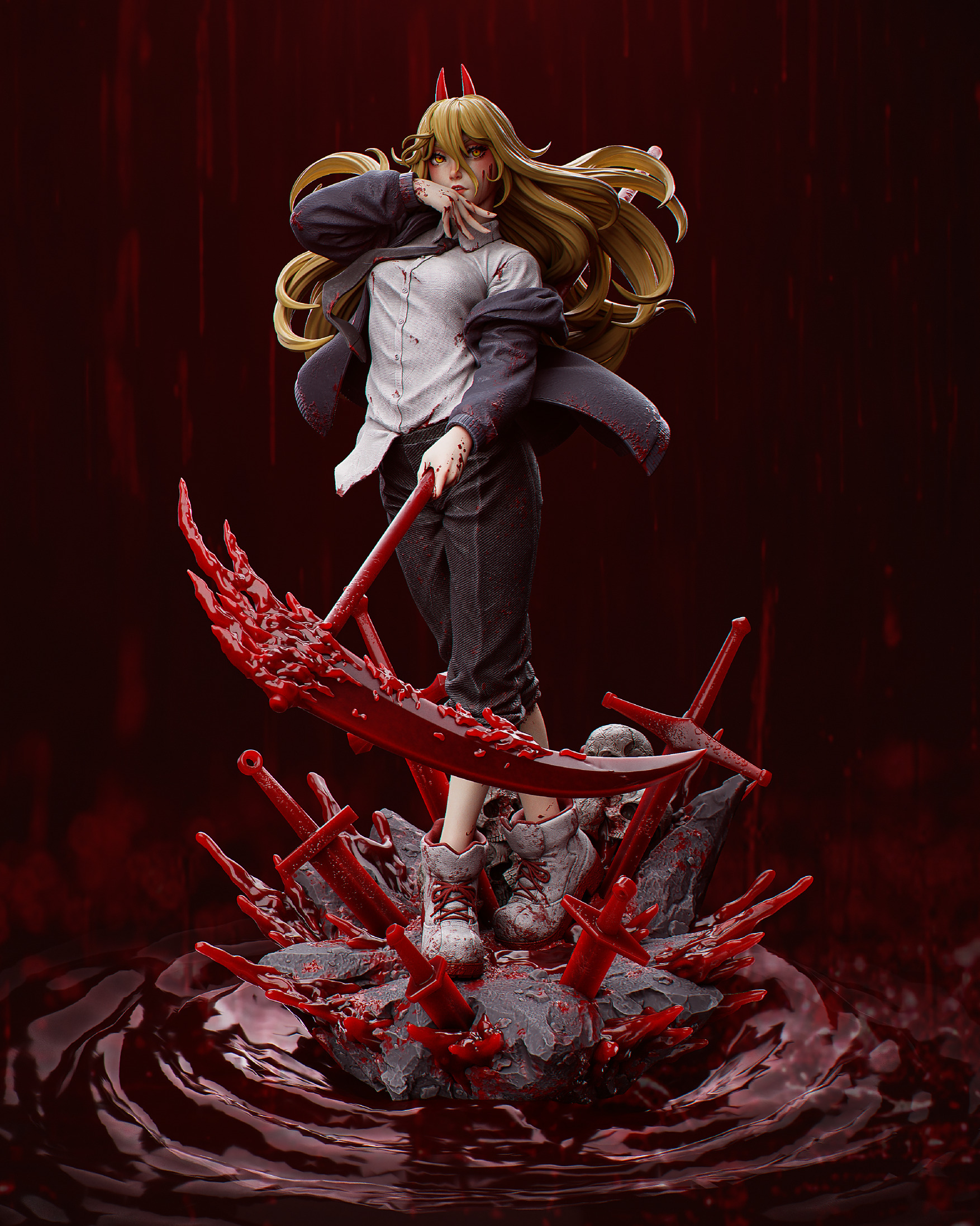 Power - Chainsawman 3D Print 3D print model_4