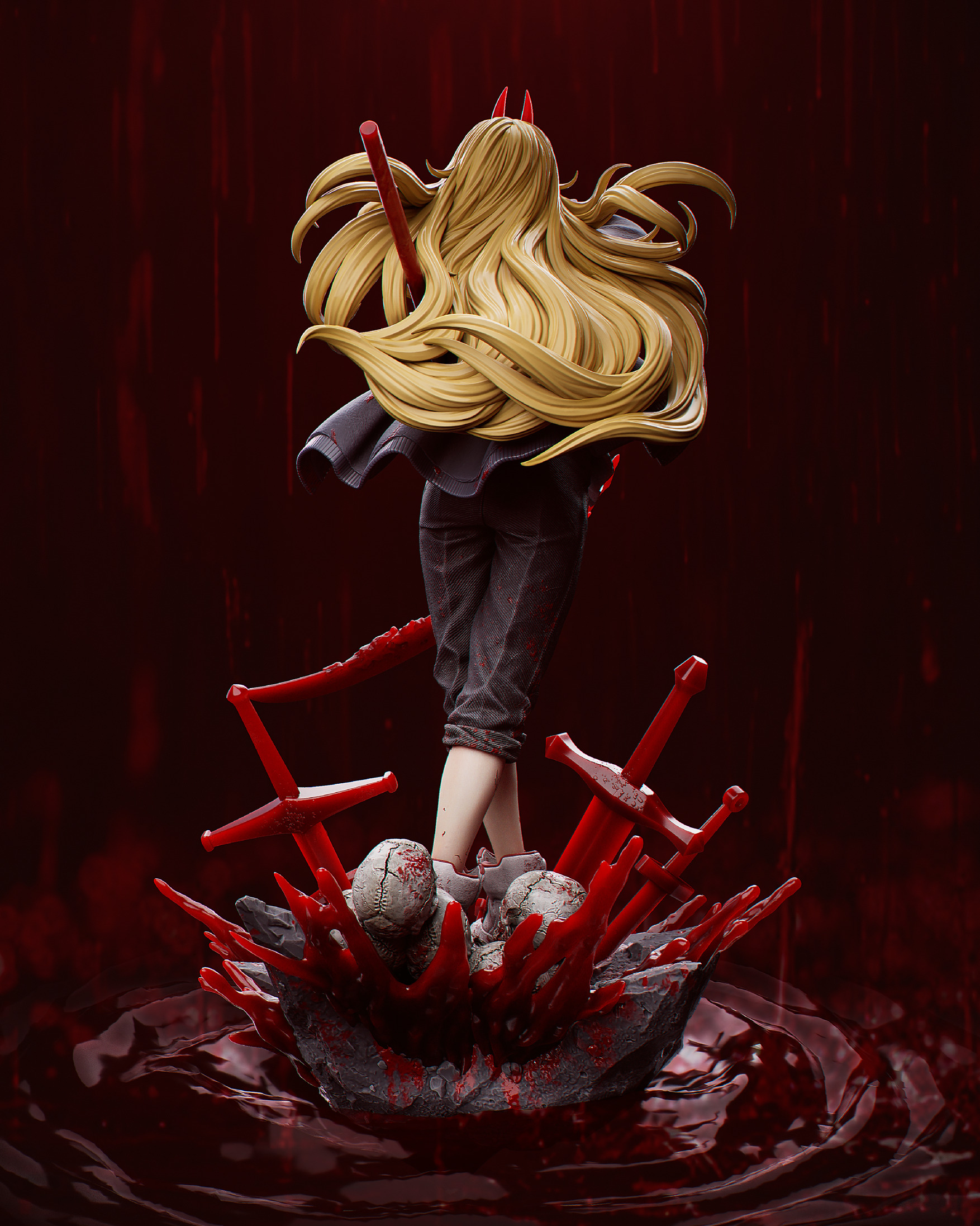 Power - Chainsawman 3D Print 3D print model_7