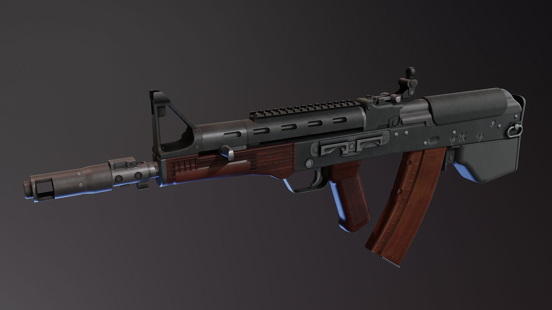 Veper Rifel 3D model Vepr Bullpup Rifle VR / AR / low-poly | CGTrader