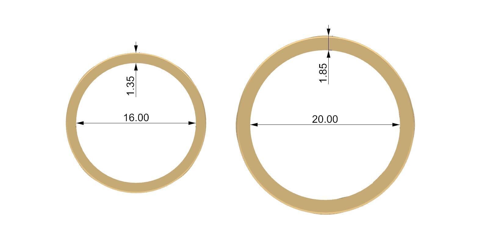 infinity rings 3D print model_3
