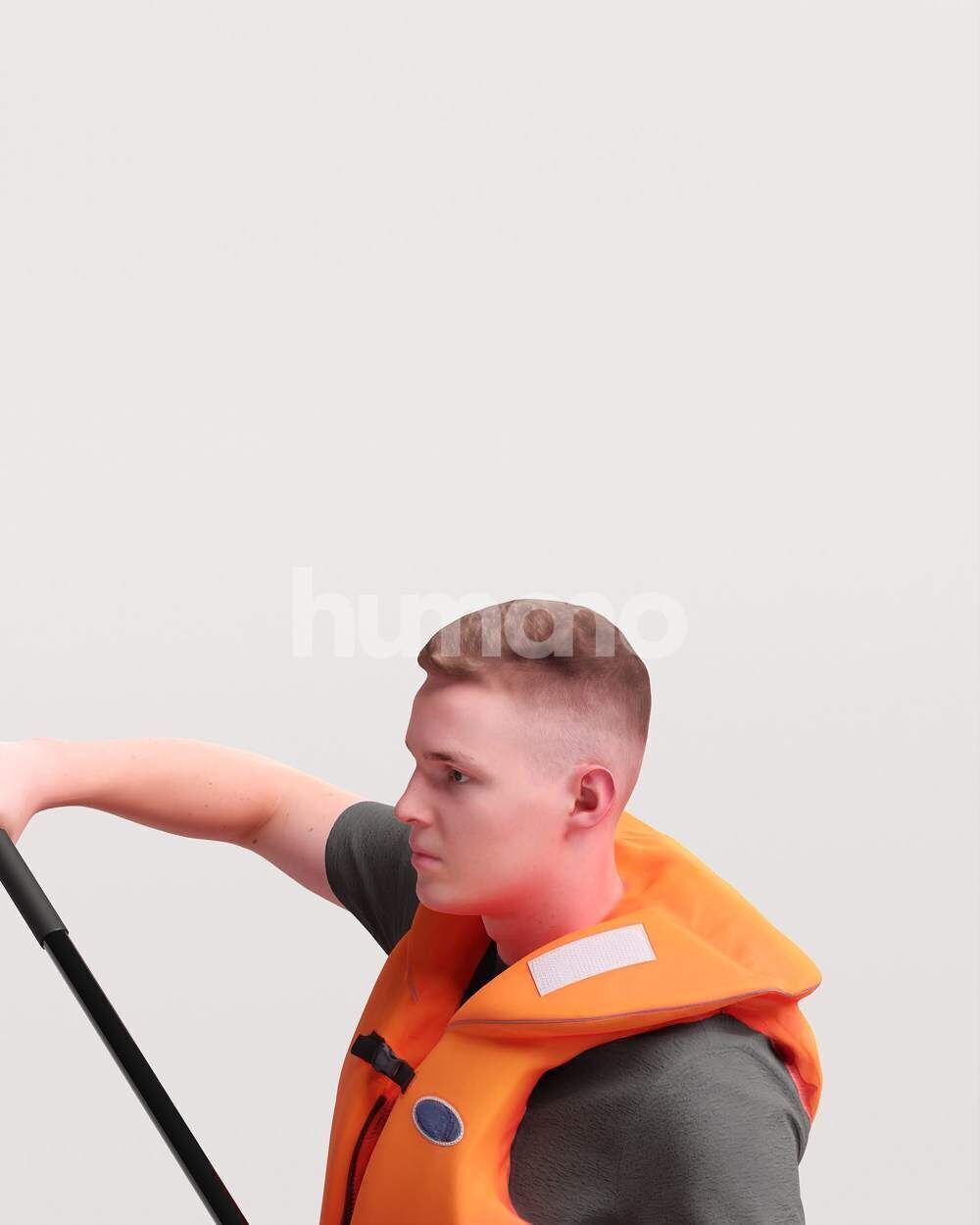 Humano Man kayaking -2505-035-1734 3D model_10