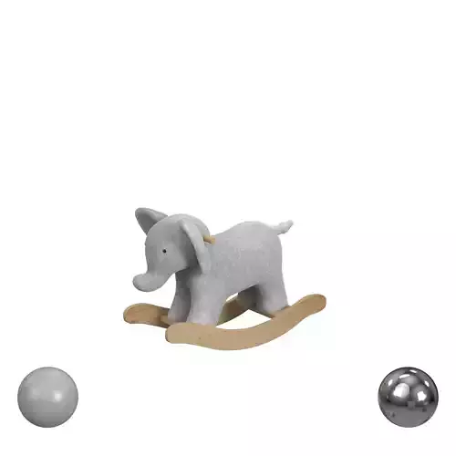 Elephant Critter Plush Nursery Rocker