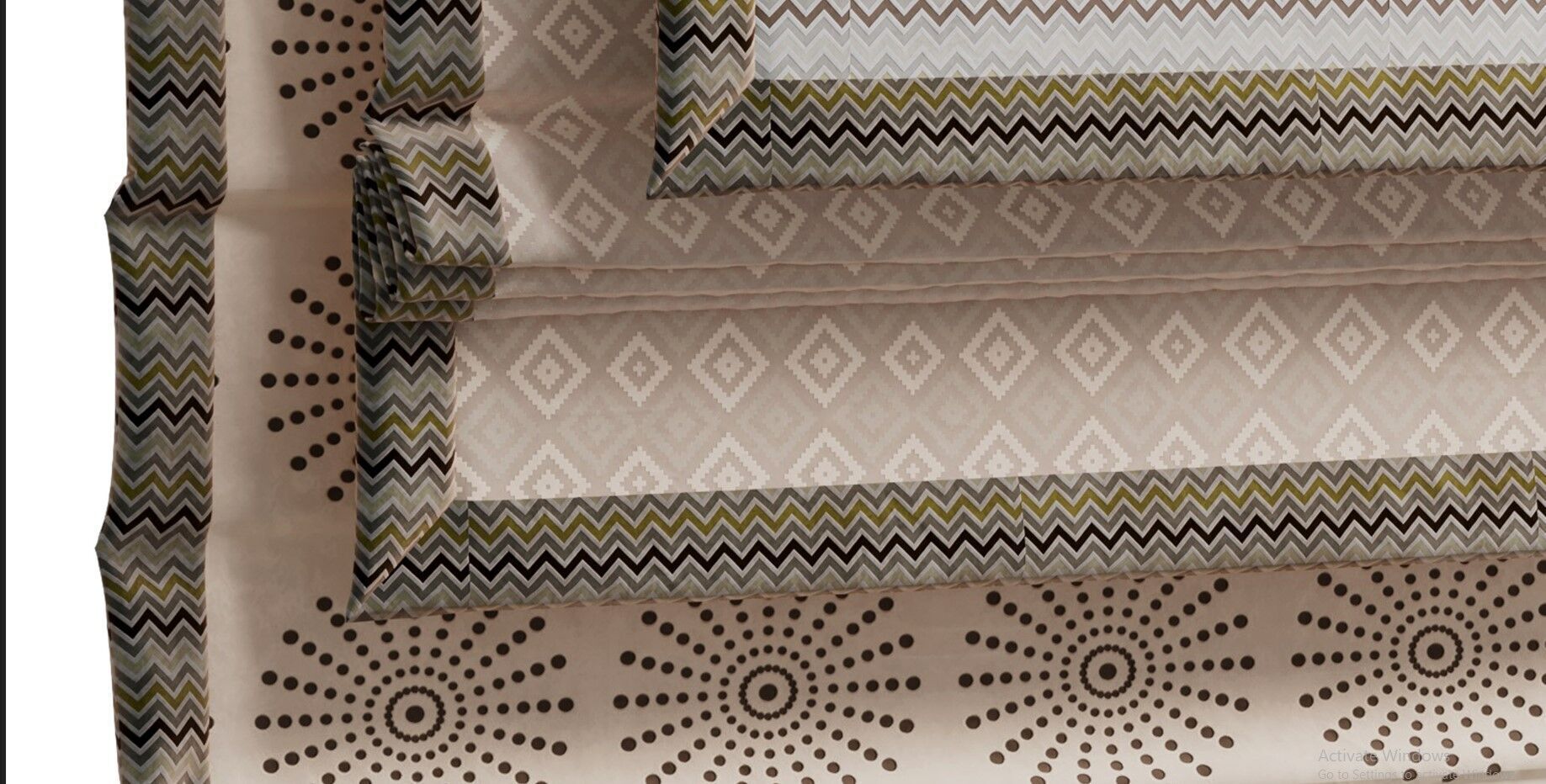 Roman blinds for children room 04 Low-poly 3D model_8