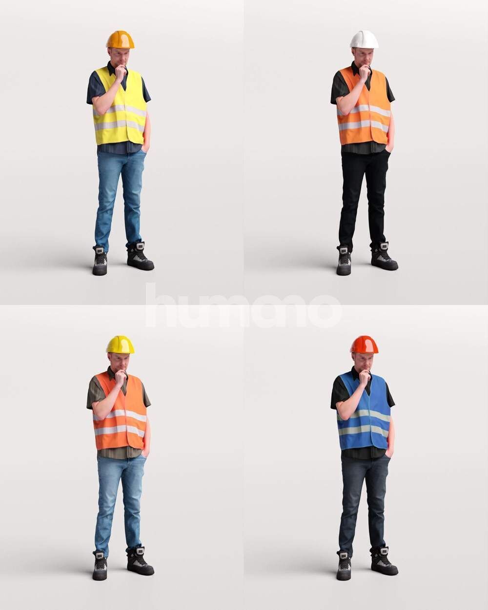 Humano Man Warehouse Worker Engineer -2506-056-2659 3D model_2