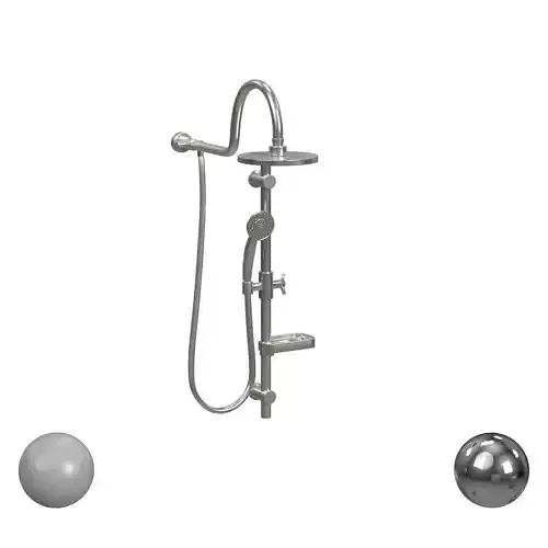 PULSE Brushed-nickel 8-in Shower Faucet Bar System