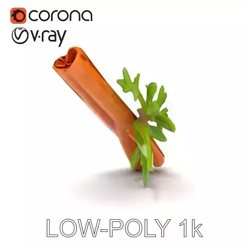 Cinnamon Stick with Herbs Model Pack