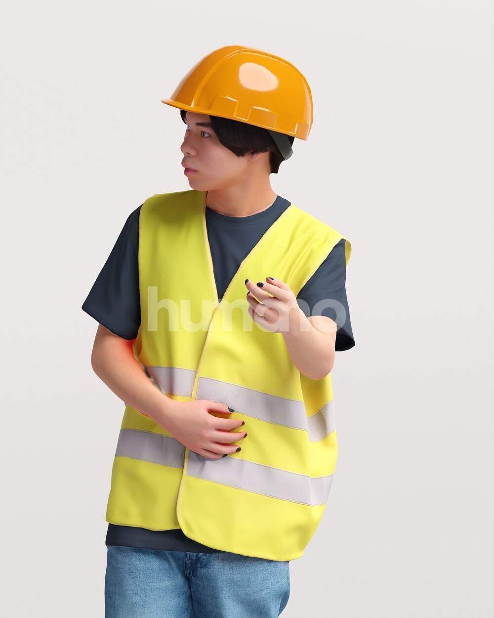 Humano Man Warehouse Worker Engineer -2506-041-5103 3D model_9