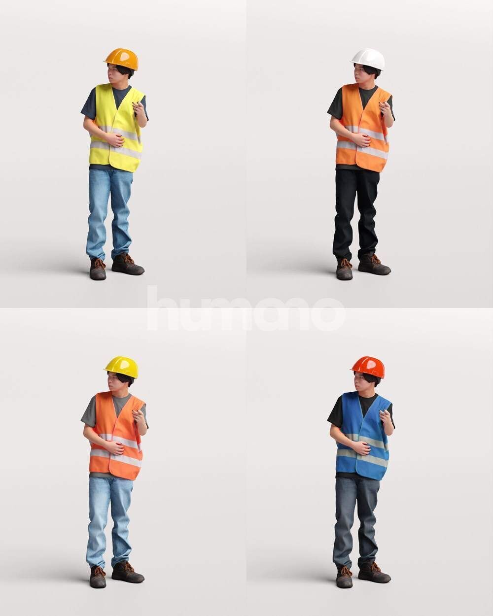Humano Man Warehouse Worker Engineer -2506-041-5103 3D model_2