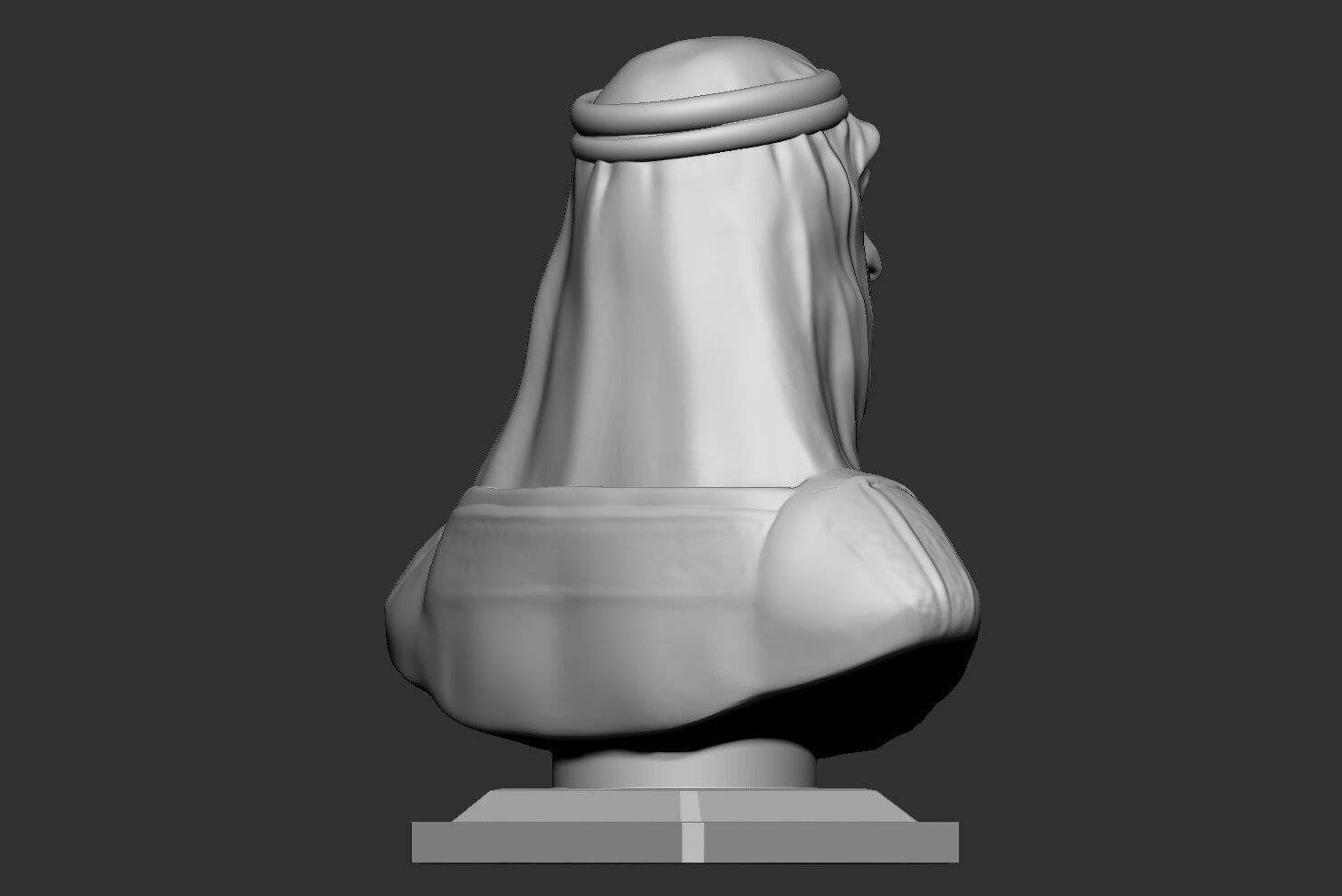 Sheikh Mohamed bin Zayed Al Nahyan bust 3D print model_5