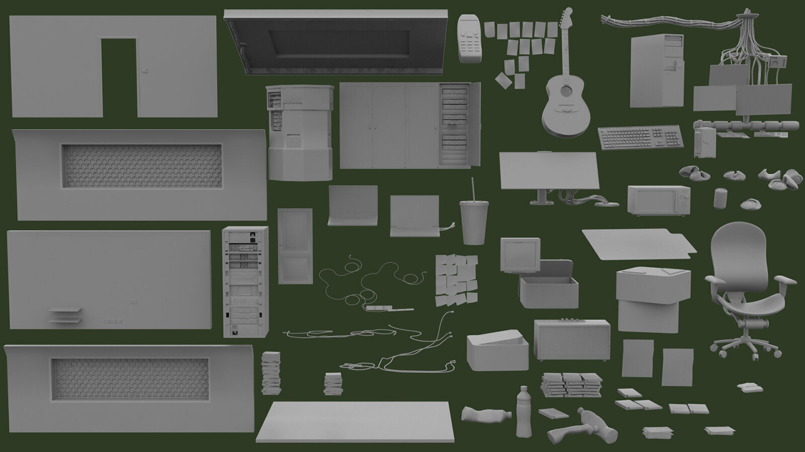 Hackers Room 3D model_7