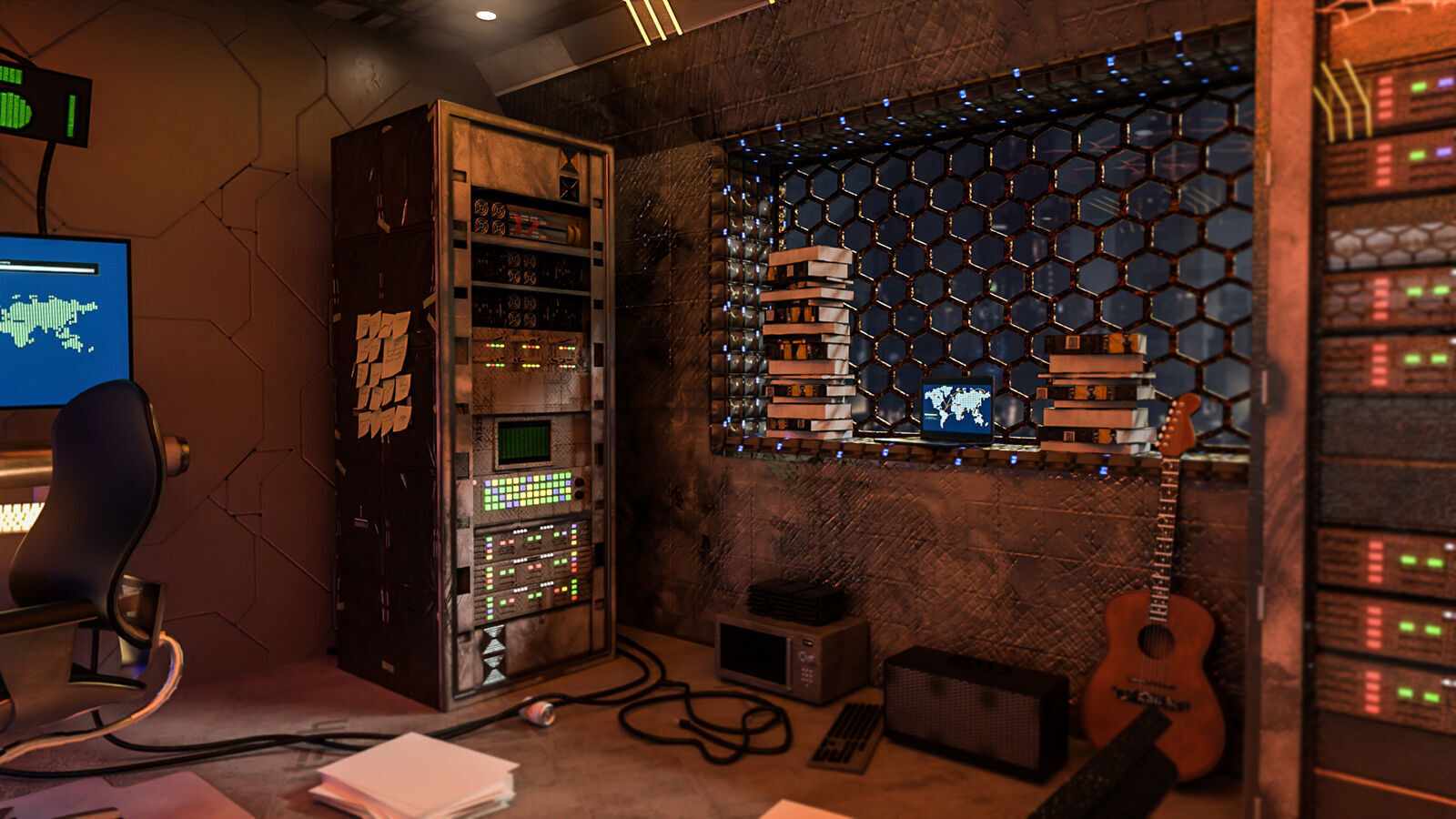 Hackers Room 3D model_5