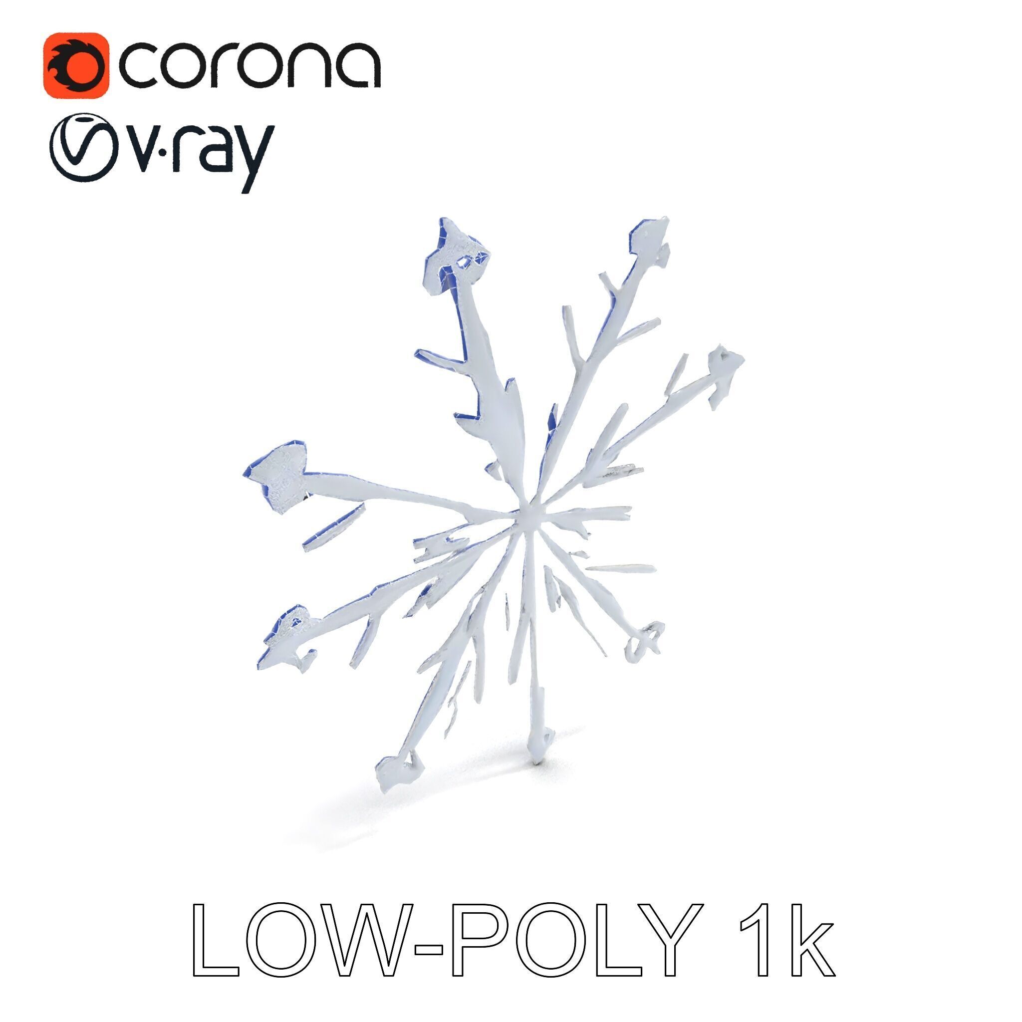 Intricate Snowflake Model Pack for Game and Animation Texture_26